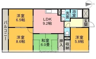 グランドステージNAKANO【2階】の間取り