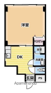 駅前通り京都ビル【401号室】の間取り