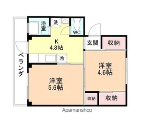 ベルク堀切2号棟【403号室】の間取り