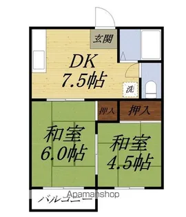 コーポ本間【2階】の間取り