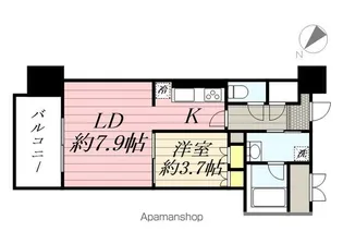 RJRプレシア天神サウス【10階】の間取り