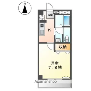 セジュール矢形【1階】の間取り