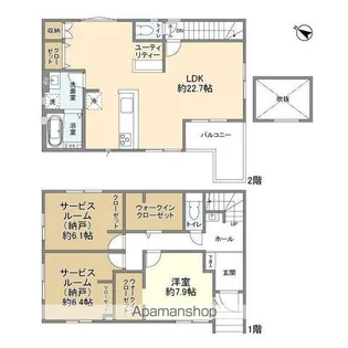 埼玉県さいたま市見沼区大字南中野【一戸建】の間取り