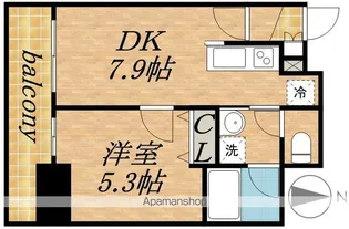 プライヴェル山鼻 壱番館【201号室】の間取り