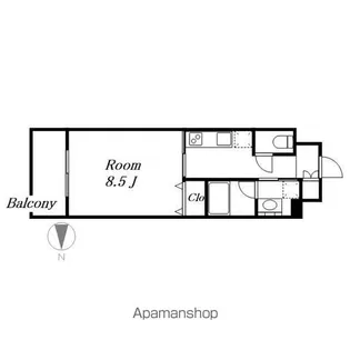 オープンブルーム八田StationFront【12階】の間取り