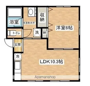 コーポかみおか【202号室】の間取り