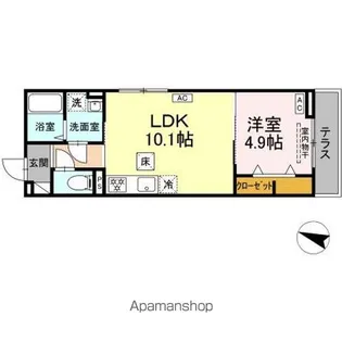 ウィズ【1階】の間取り