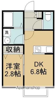 SWEE’PEA卸町【1階】の間取り