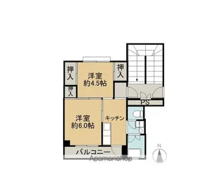 ビレッジハウス古川1号棟【304号室】の間取り