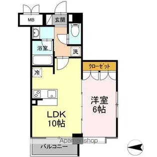 コージーコートひだまり館【5階】の間取り