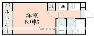 キャッスルマンション【1階】の間取り