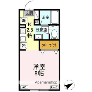 ルグラン篠田【2階】の間取り