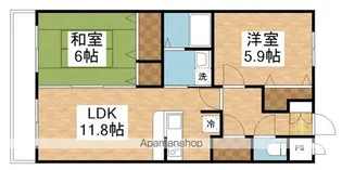 プレム寺山【1階】の間取り