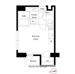 アズールコート町屋パサージュ【3階】の間取り