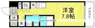 エスリード御堂筋梅田【14階】の間取り