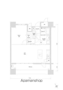 エンクレスト博多EXCEED【13階】の間取り