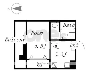 吉川屋ビル【6D号室】の間取り