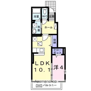 ベルベットポー【1階】の間取り