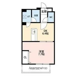 コーポウイニングヒル【202号室】の間取り