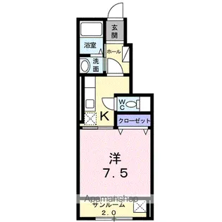 チェスタ本郷【1階】の間取り