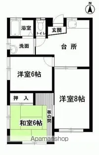 ひまわりハイツ【101号室】の間取り