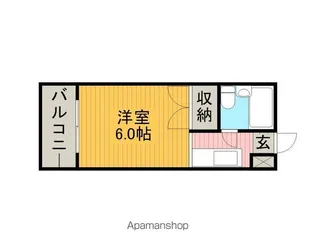 ドミトリー九沢【401号室】の間取り