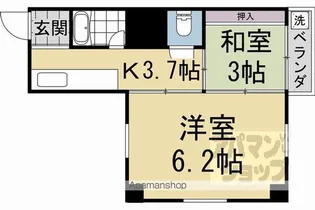 木村第二ビル【403号室】の間取り