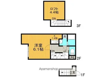 BRILLIANT HK4【203号室】の間取り