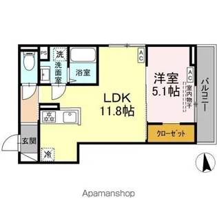 トリシア居町【2階】の間取り