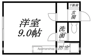 ピースフル時館【210号室】の間取り