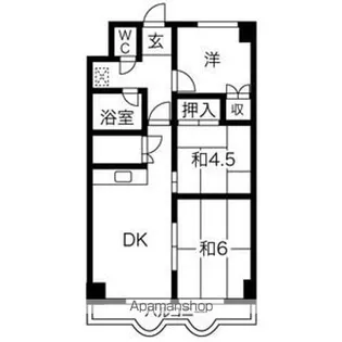 セントラルコーポ22【2階】の間取り