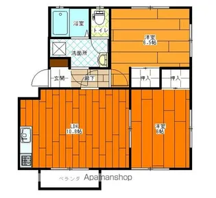 ベルハイム【A202号室】の間取り