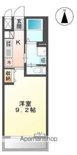 M’Z TWO【103号室】の間取り