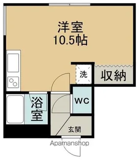 北海道網走市南四条東5丁目【アパート】の間取り