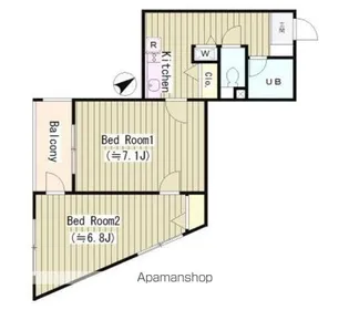 ラルゴ西早稲田【5階】の間取り