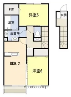 熊本県八代市横手新町【アパート】の間取り