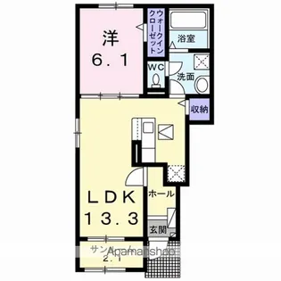 メゾンあおばⅢ【1階】の間取り