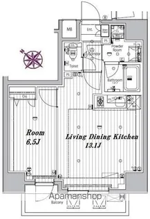 メイクスデザイン三ノ輪【3階】の間取り
