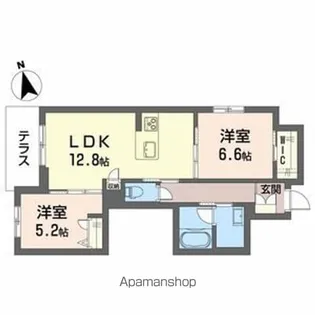 アンティーム(INTIME)【1階】の間取り