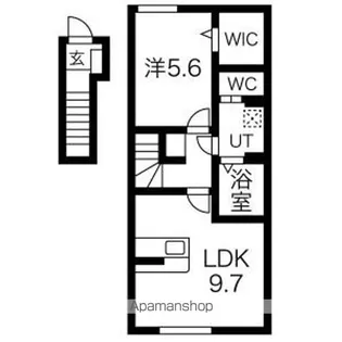 1LDKの間取り画像
