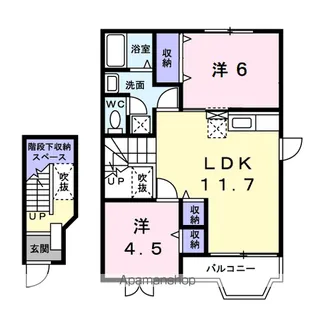 アクア【2階】の間取り