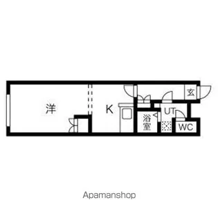 クラリス菊水Ⅲ【402号室】の間取り