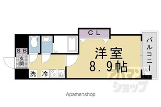 ラグゼ山科【302号室】の間取り