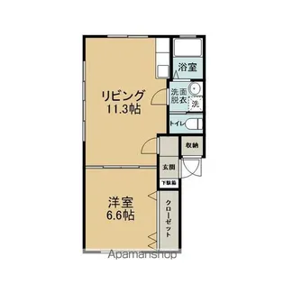 コーポオリオンA【201号室】の間取り