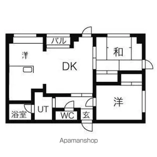WITH旭ヶ丘【3F 住宅号室】の間取り