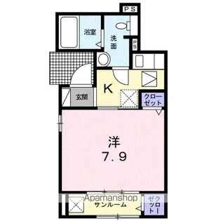 タメルザ ロワジース【1階】の間取り