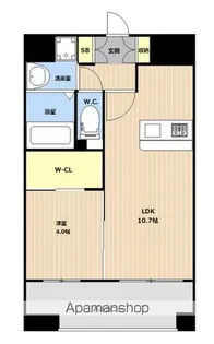 LIBTH大橋【8階】の間取り