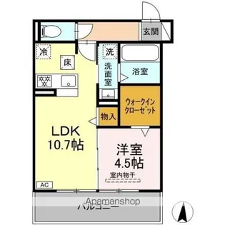 セレスティア岐南 EAST【1階】の間取り