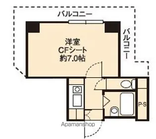 ドミール堺筋本町【908号室号室】の間取り