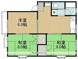ナイスコーポD棟【102号室】の間取り